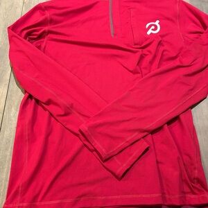 Men’s Peloton Red Long Sleeve Quarter Zip